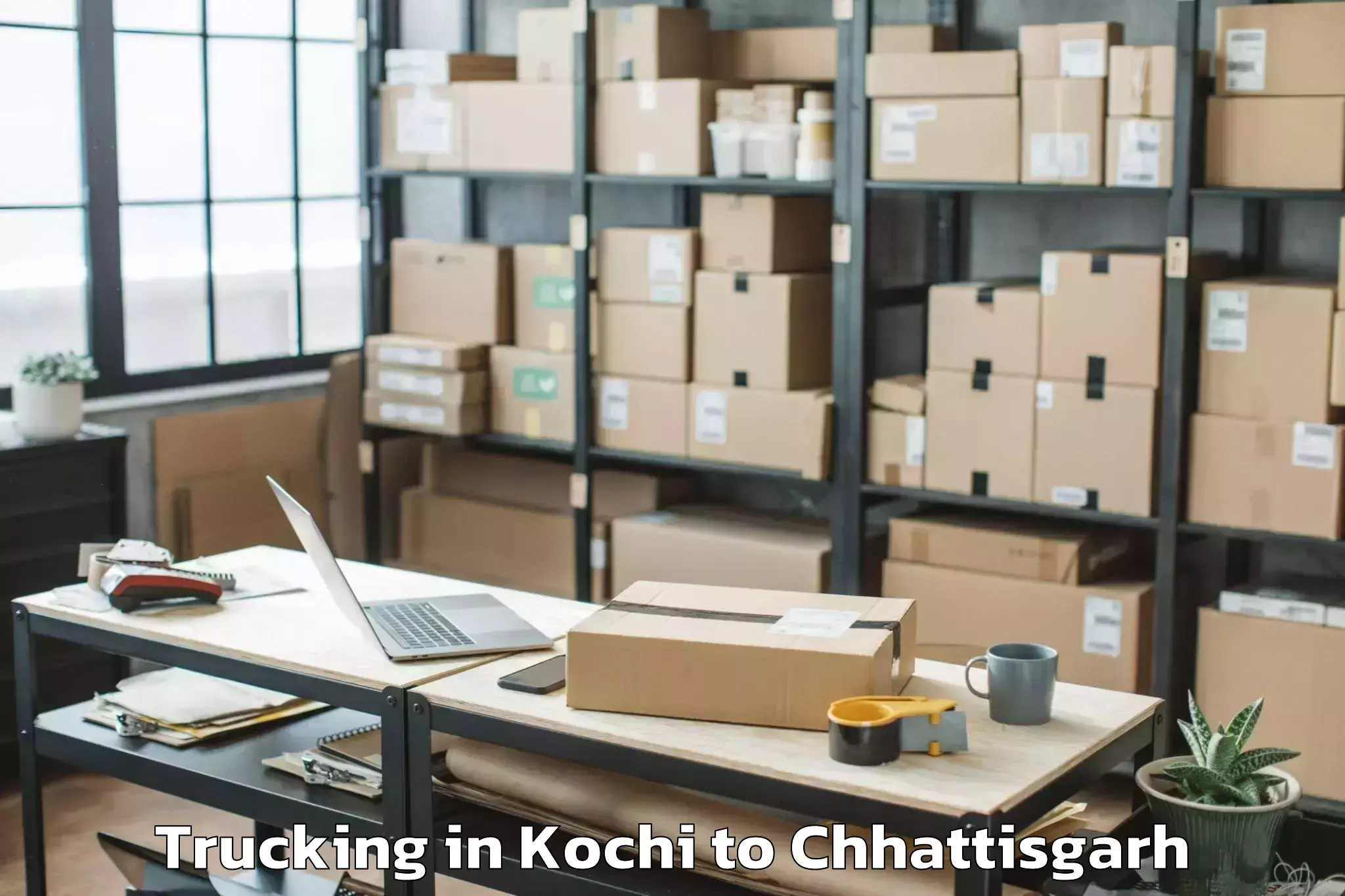 Efficient Kochi to Abhanpur Trucking